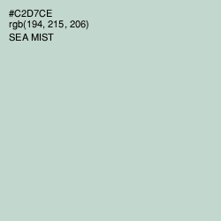 #C2D7CE - Sea Mist Color Image